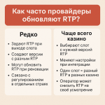 Как часто провайдеры обновляют RTP в слотах: правда, которую стоит знать